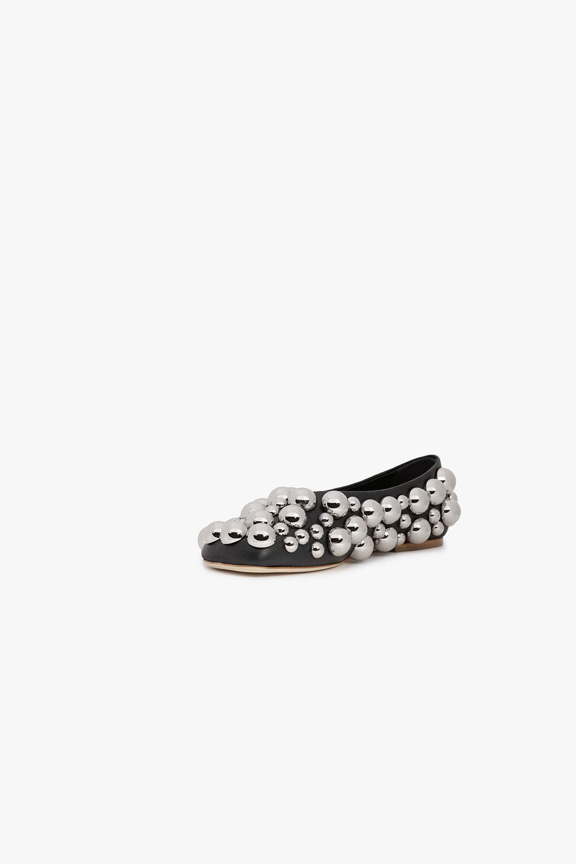 DORA EVENING EMBELLISHED FLAT BLACK SILVER GOLD - 2