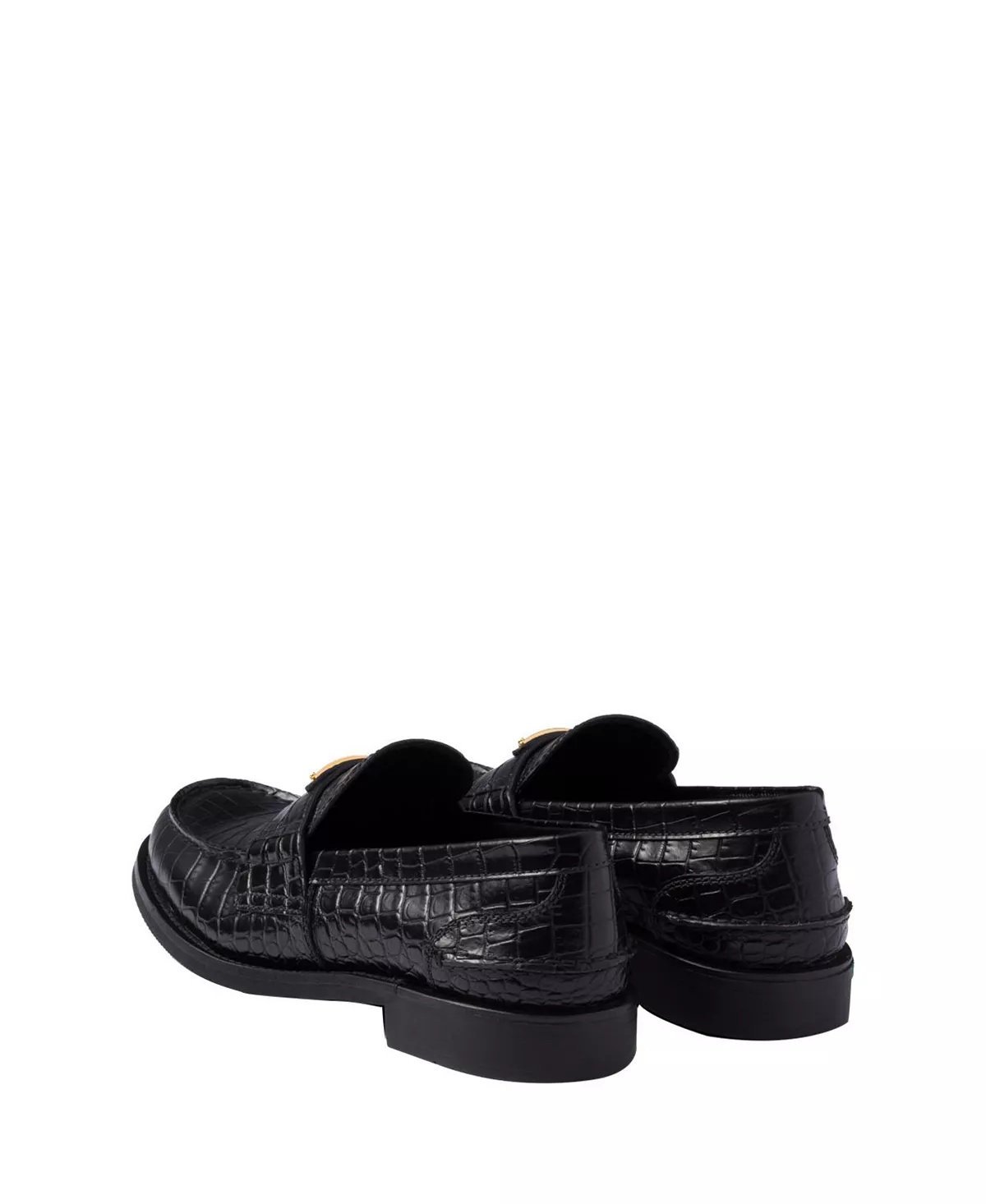 Women's Croco-Print Leather Loafers - 4