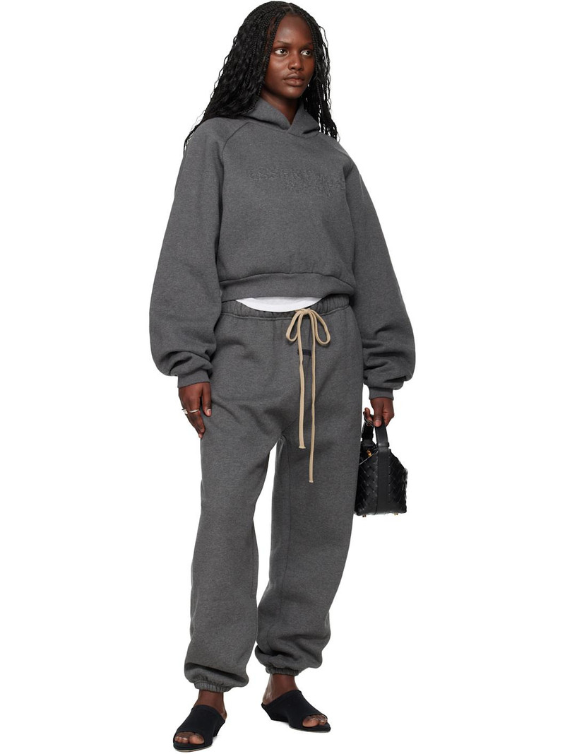 ESSENTIALS Gray Holiday Classic Lounge Pants outlook