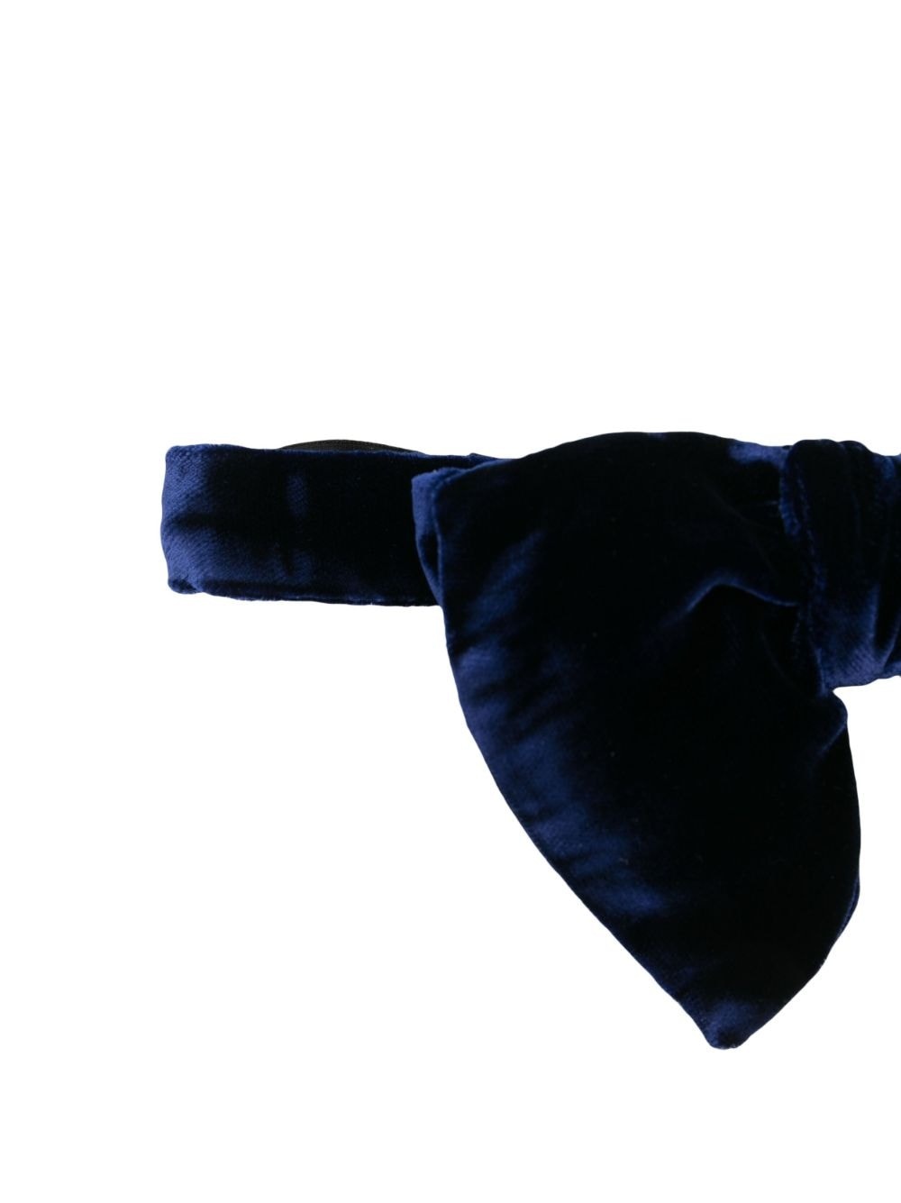 velvet-effect butterfly bow tie - 2