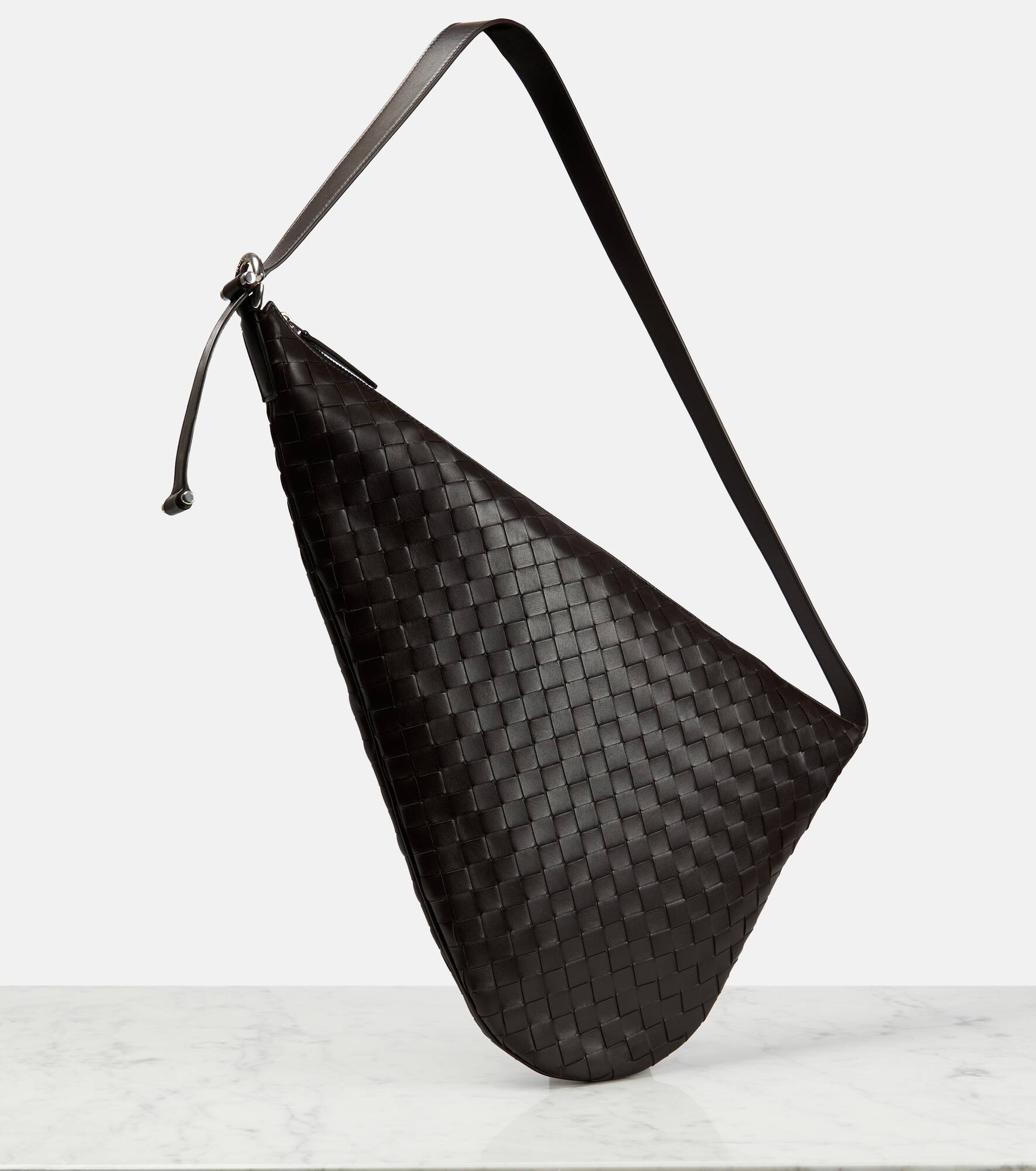 Bottega Veneta Virgule leather shoulder bag | REVERSIBLE