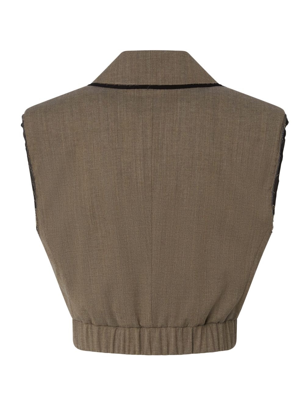 cropped waistcoat - 2