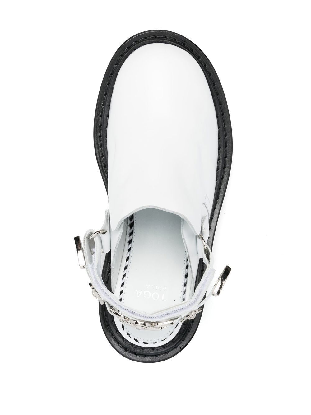 buckled ankle-strap flat mules - 4