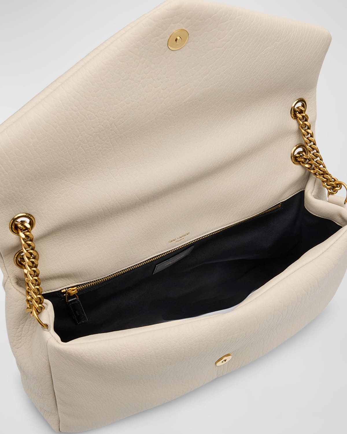 Calypso Large YSL Shoulder Bag in Leather - 4