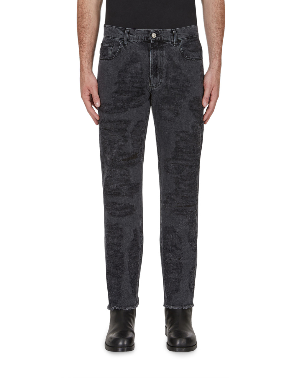 DESTROYED EMBROIDERY JEAN - 13
