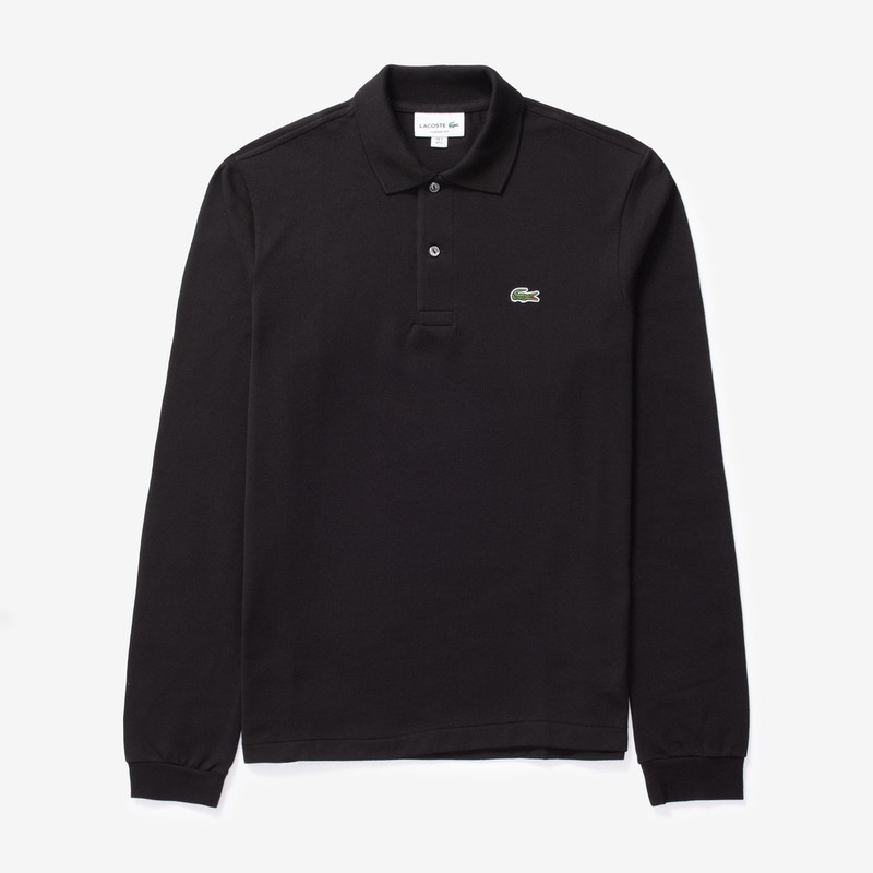 Original Long Sleeve Cotton Polo Shirt - 1