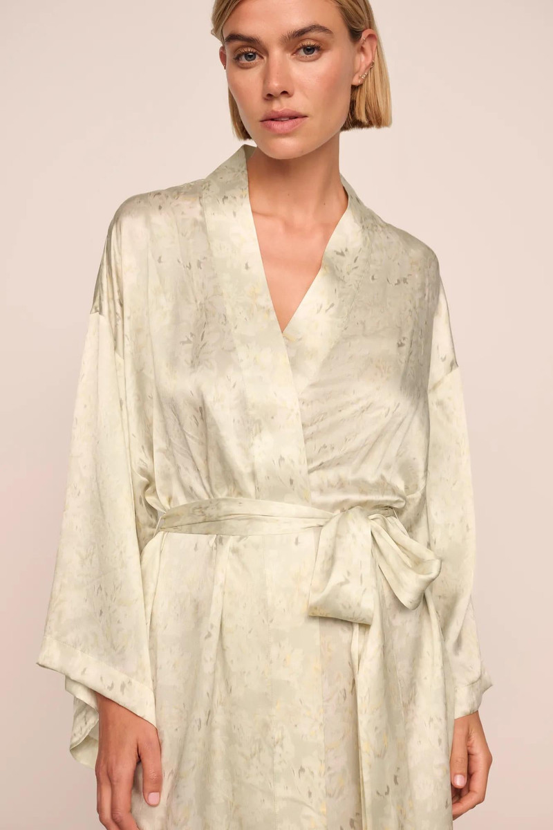 Inez Washable Silk Printed Robe 3