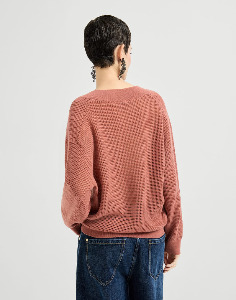 Brunello Cucinelli Cashmere net sweater outlook