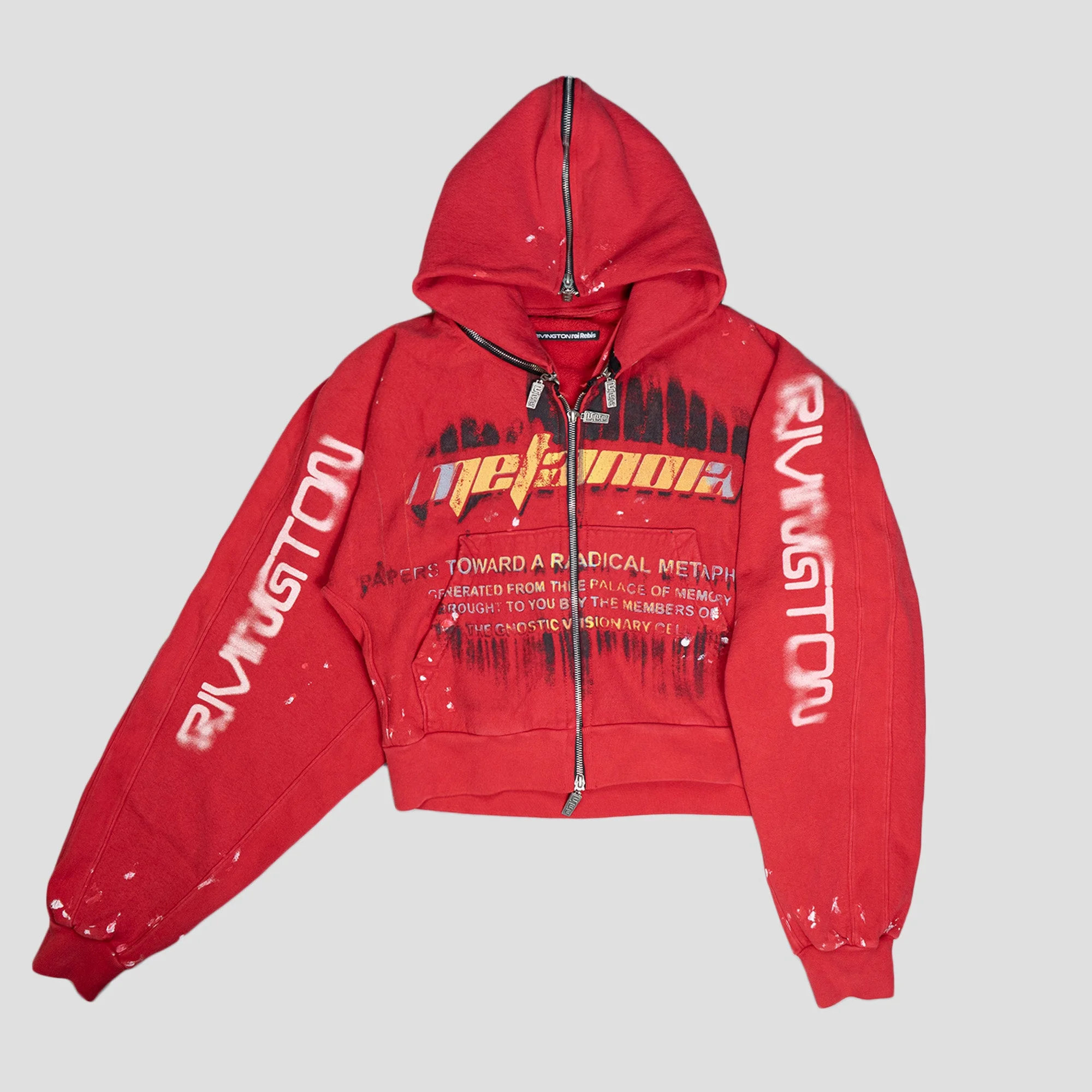 RADICAL PAPER ROSE ZIP HOODIE - 1