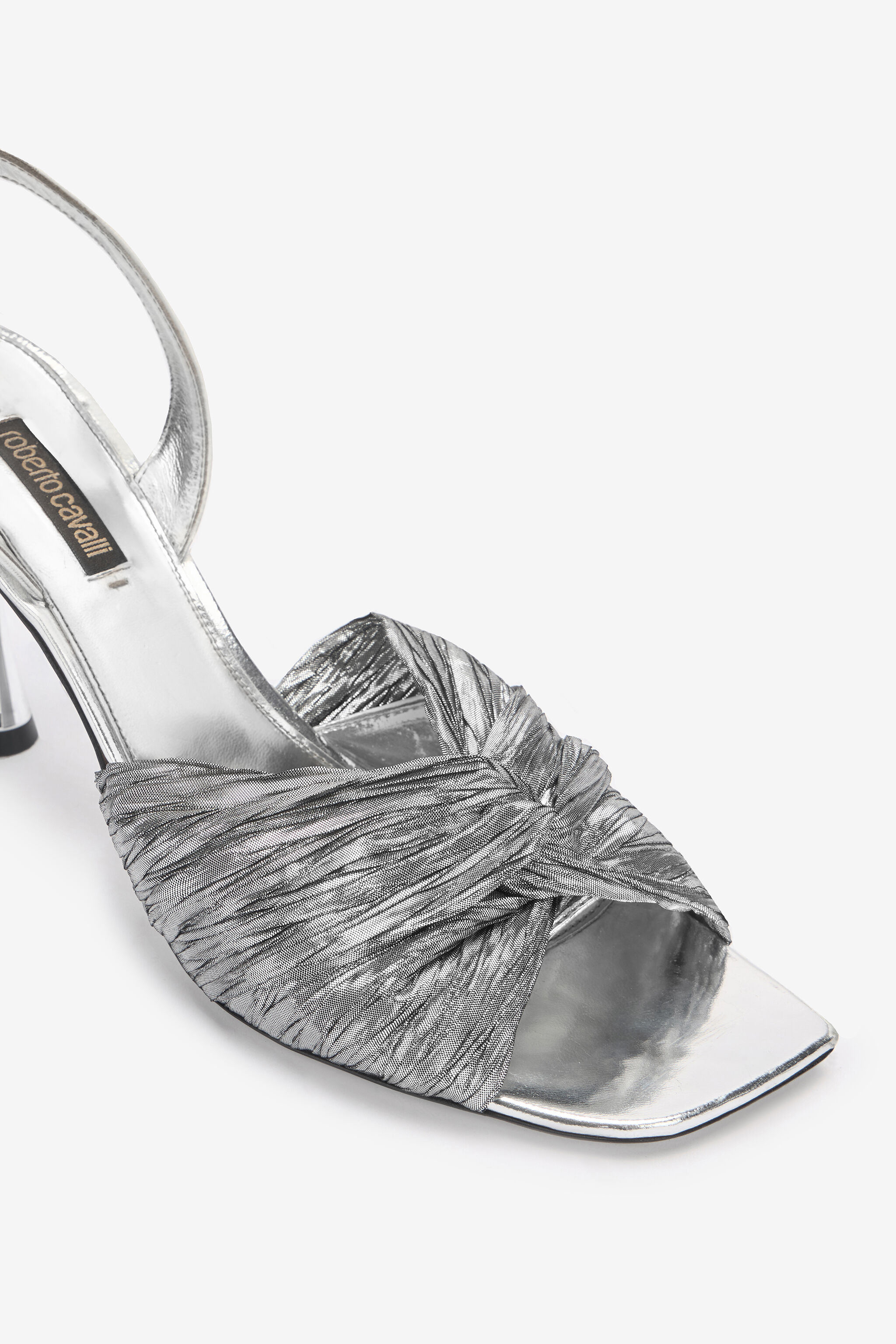 Metallic Leather Sandals - 4