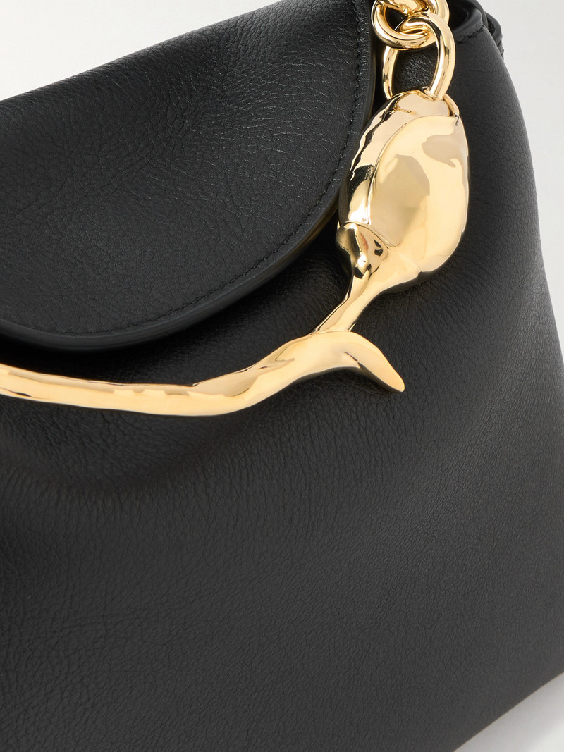 Bloom Large Embellished Textured-leather Shoulder Bag 4