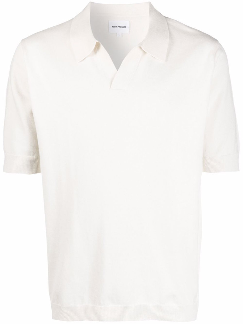 spread-collar polo shirt 1