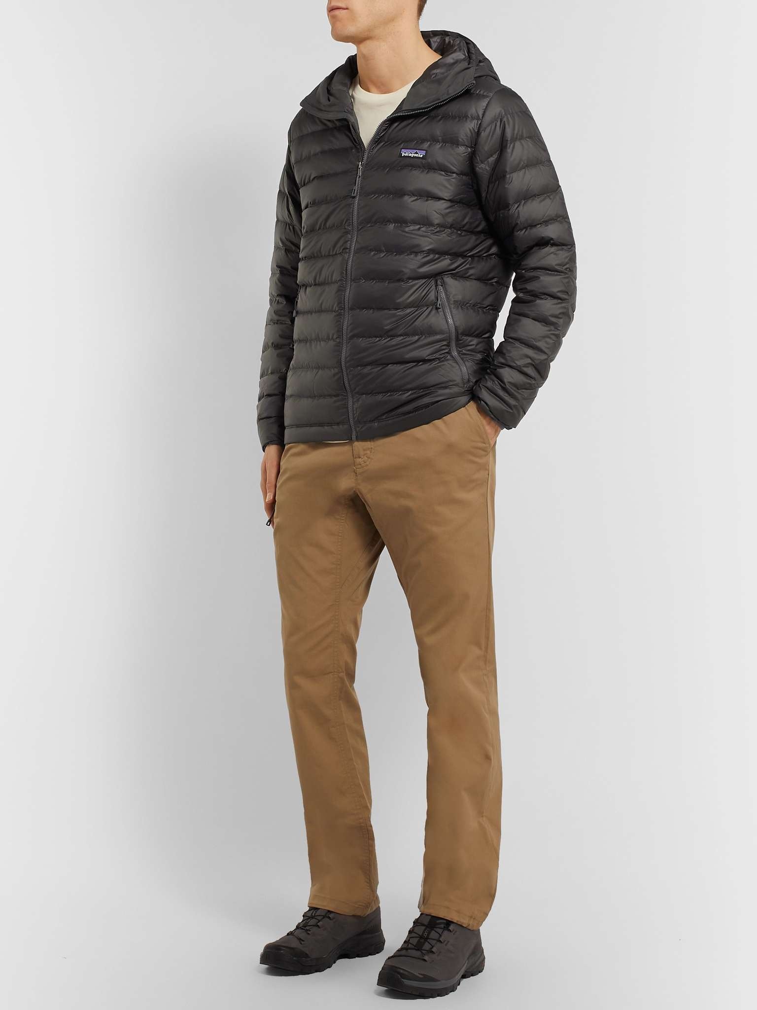 Quilted DWR-Coated Recycled Ripstop Down Hooded Jacket - 2