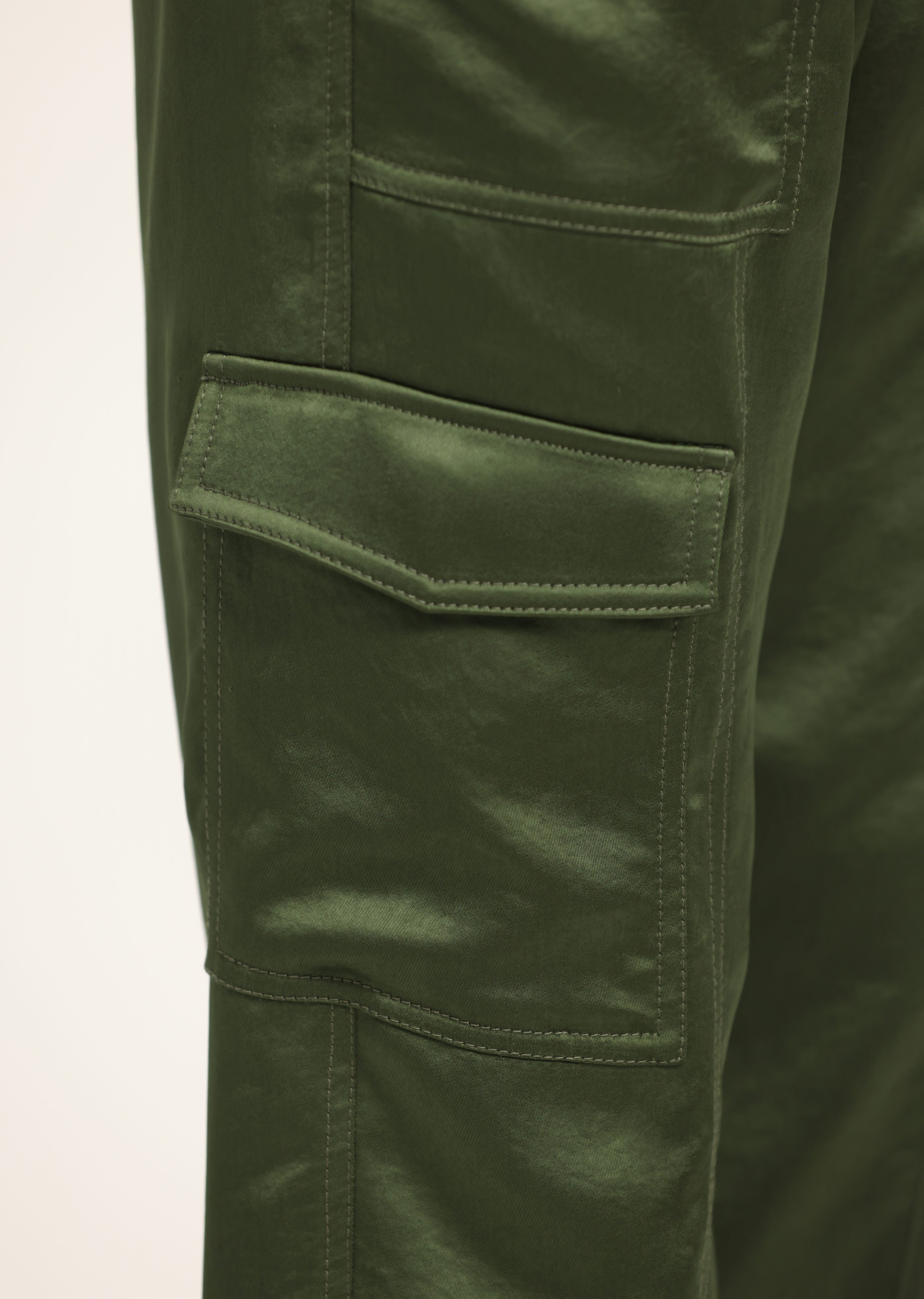 ELIAN SATIN CARGO PANT - 2