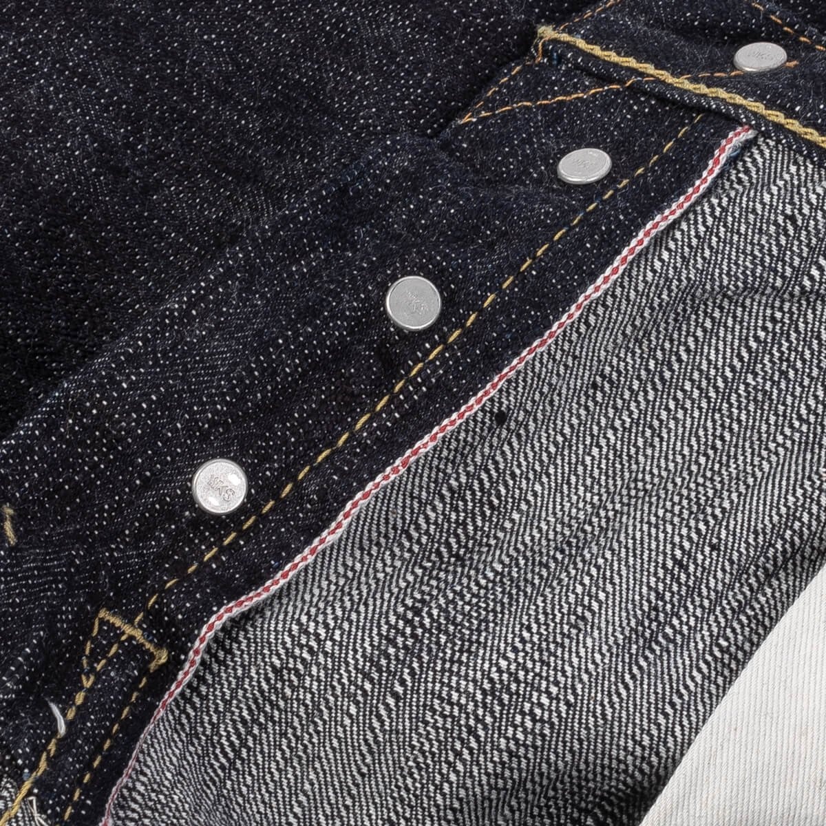 IH-634S-SLB 16oz Slubby Selvedge Denim Straight Cut Jeans - Indigo - 12