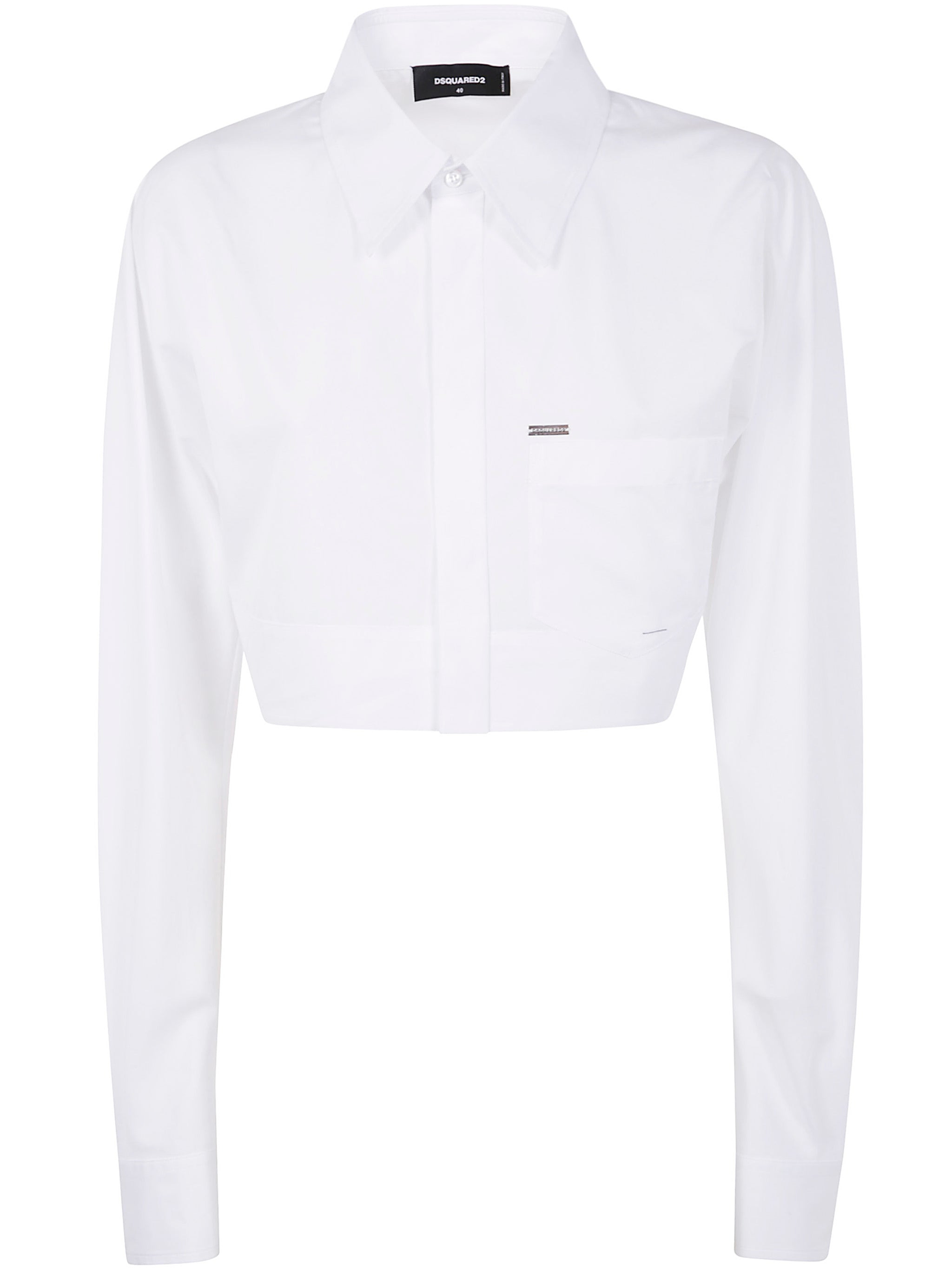 Dsquared2 Women Rounded Cropped Shirt - 6