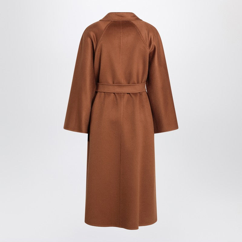 Max Mara Wrap Coat In Brown Cashmere Women - 2