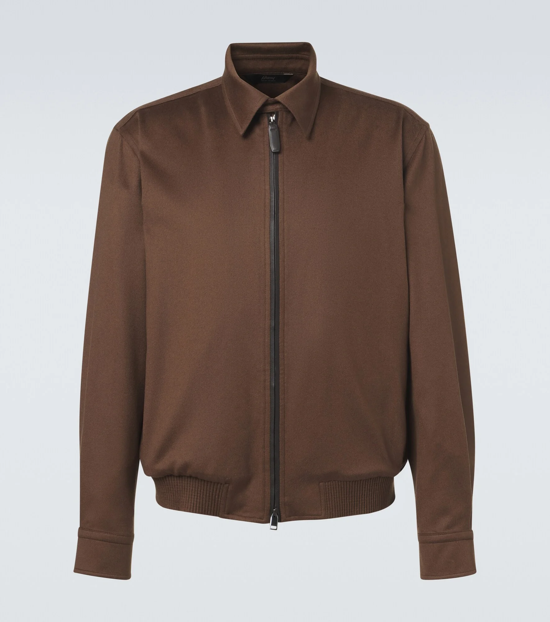 Cashmere and wool blouson jacket - 1