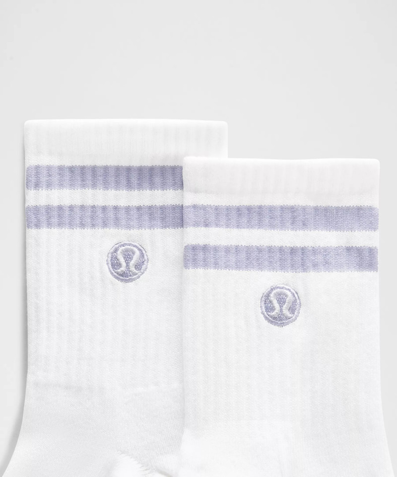 lululemon Unisex Daily Essential Quarter Socks *Stripe outlook