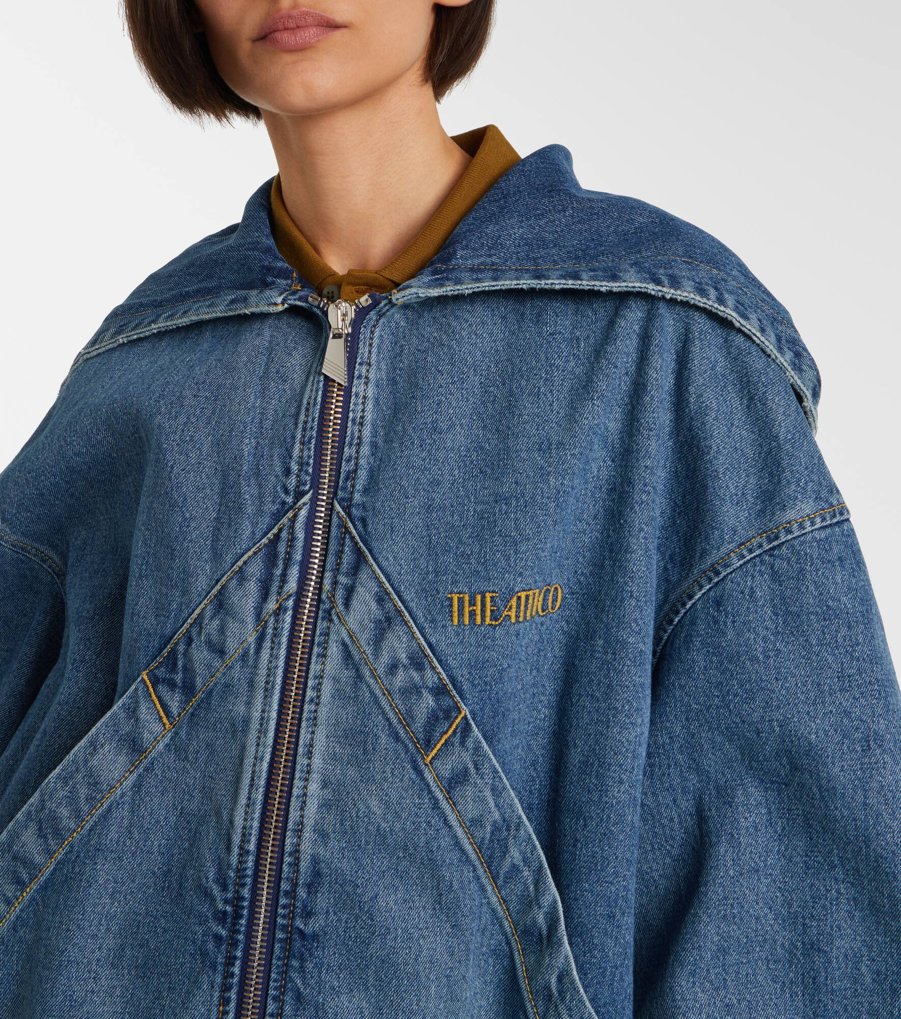 Denim blouson - 4