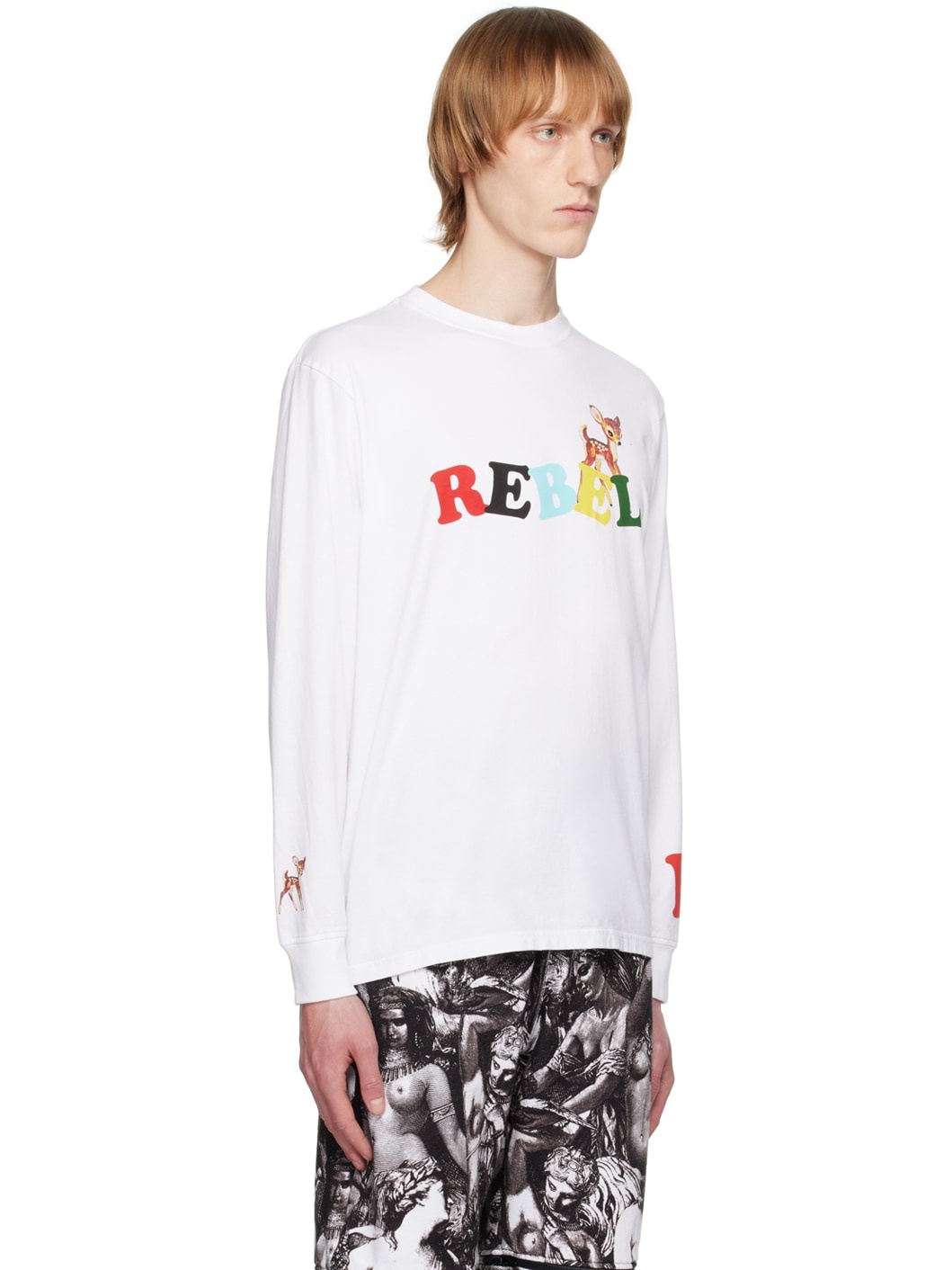 White Printed T-Shirt - 2