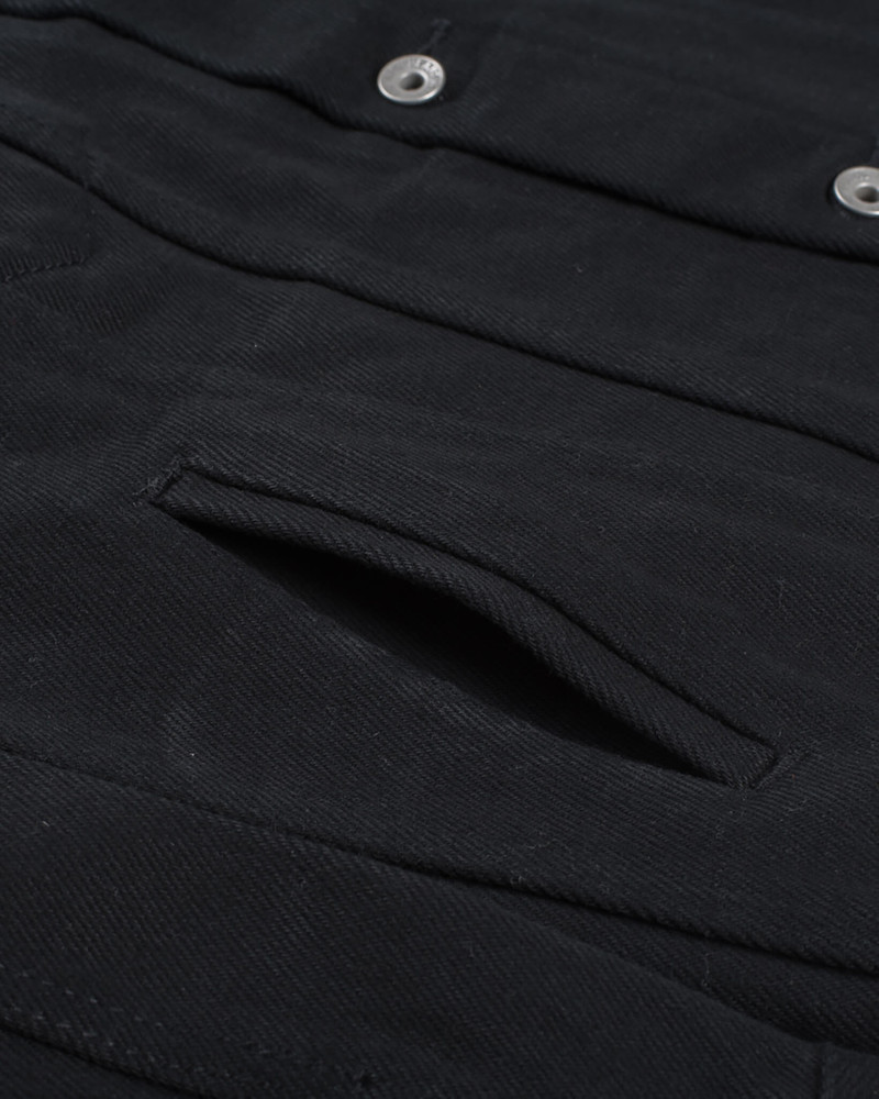 21OZ NON-FADE DENIM MODIFIED TYPE III JACKET - SUPERBLACK 8