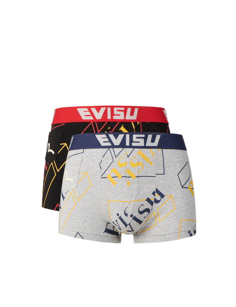 TWO-PACK ALLOVER LOGO PRINT TRUNKS 3