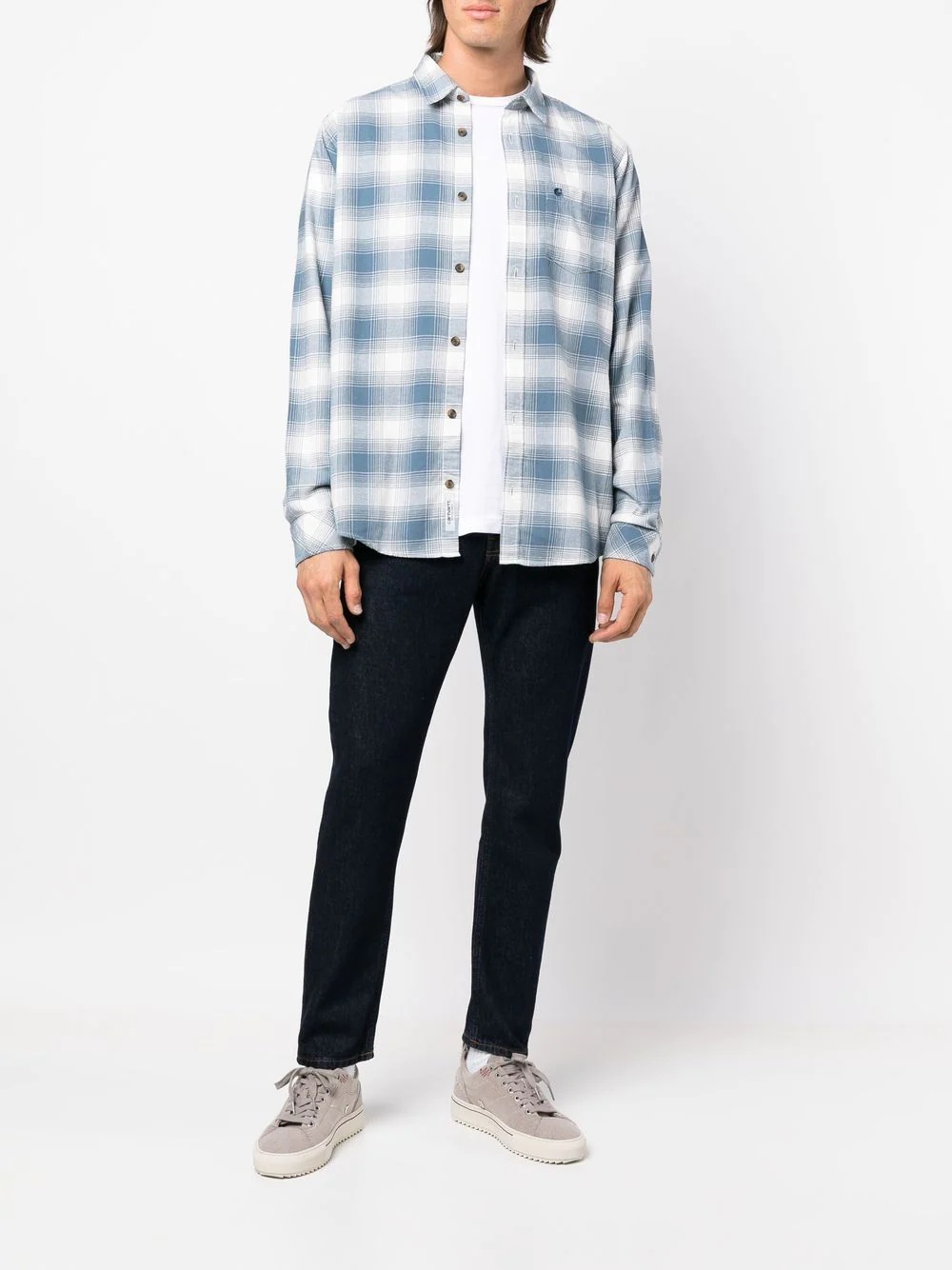 checked long-sleeve shirt - 2