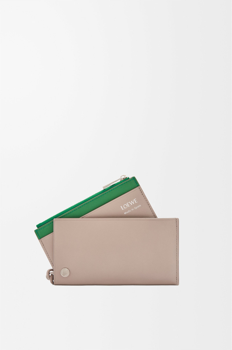 Pebble Slider coin cardholder in shiny nappa calfskin 5