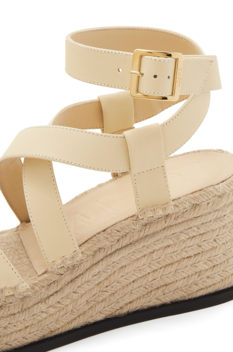 Petal espadrille sandal in calfskin 5