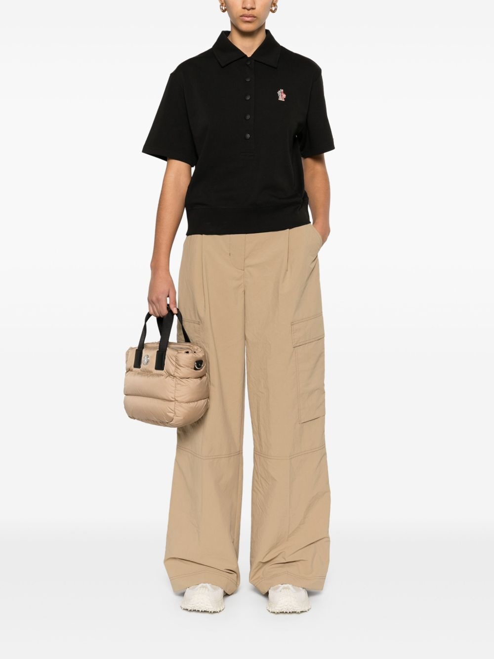 logo-patch cotton polo shirt - 2