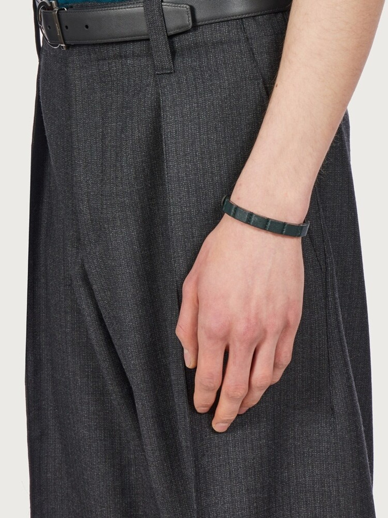 FERRAGAMO LEATHER BRACELET outlook