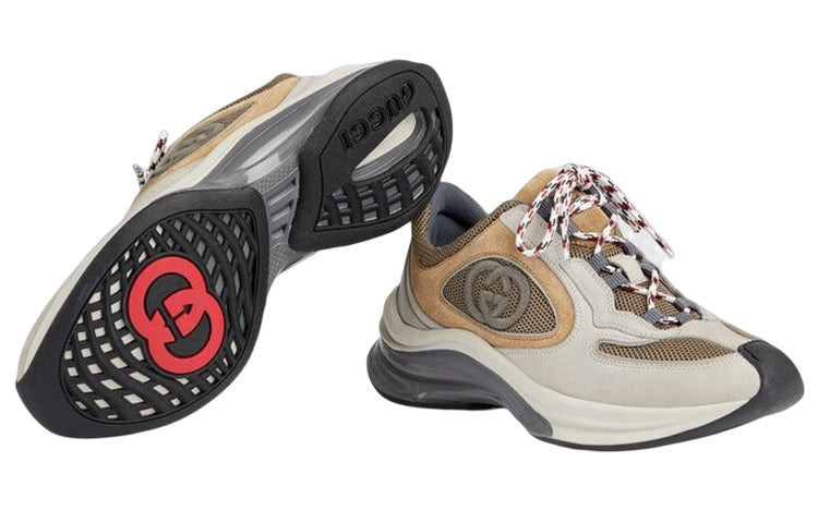 (WMNS) Gucci Run Suede Sneakers 'Beige Tan' 746939-AAB62-1441 - 4