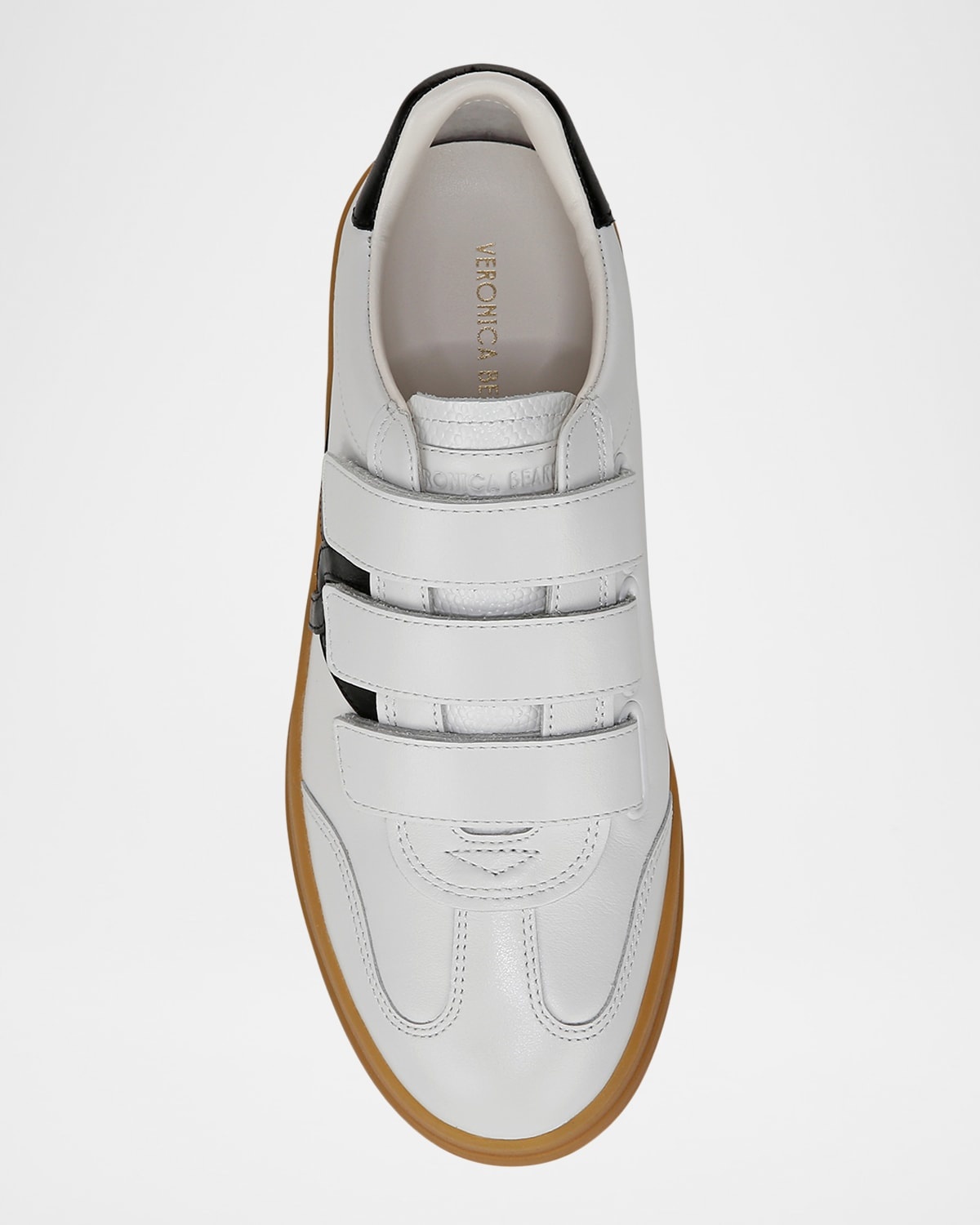 Reagan Bicolor Leather Triple-Grip Sneakers - 4