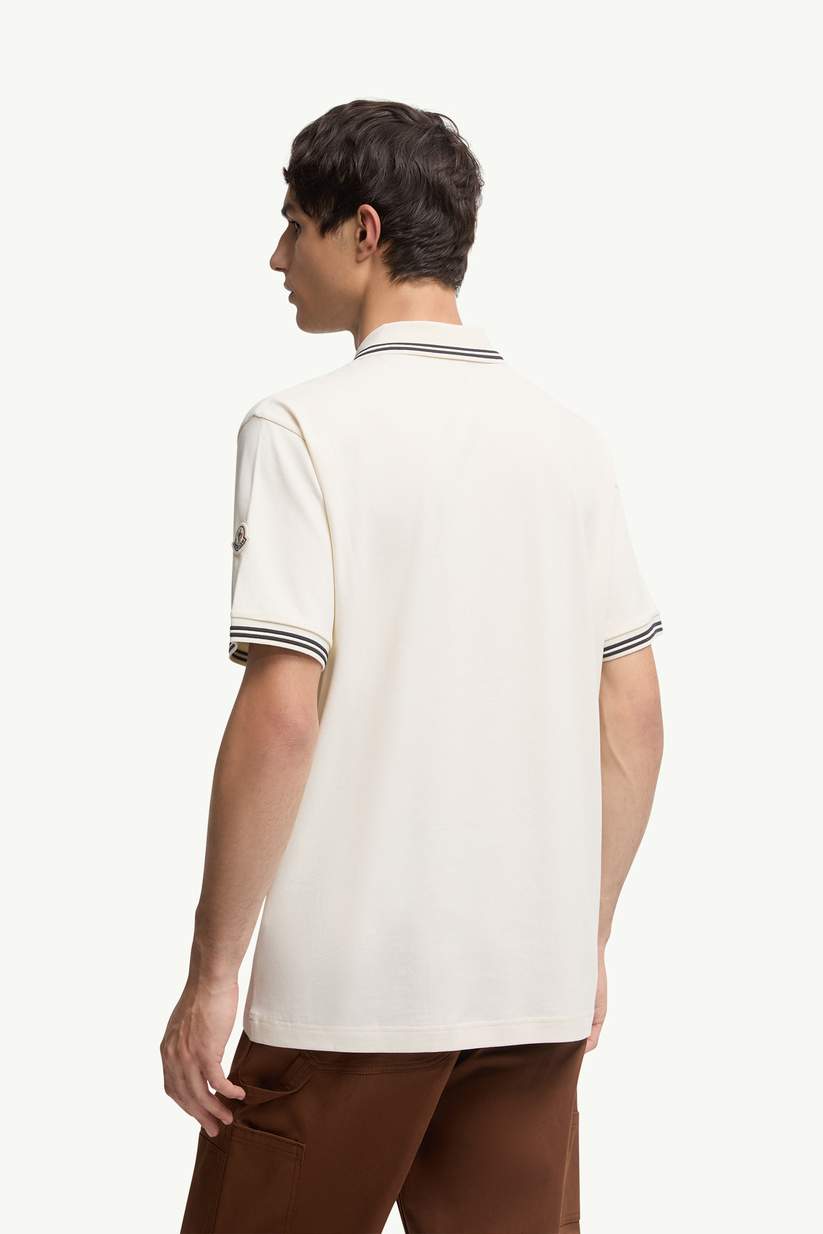 Embroidered Logo Cotton Piquet Polo Shirt - 5