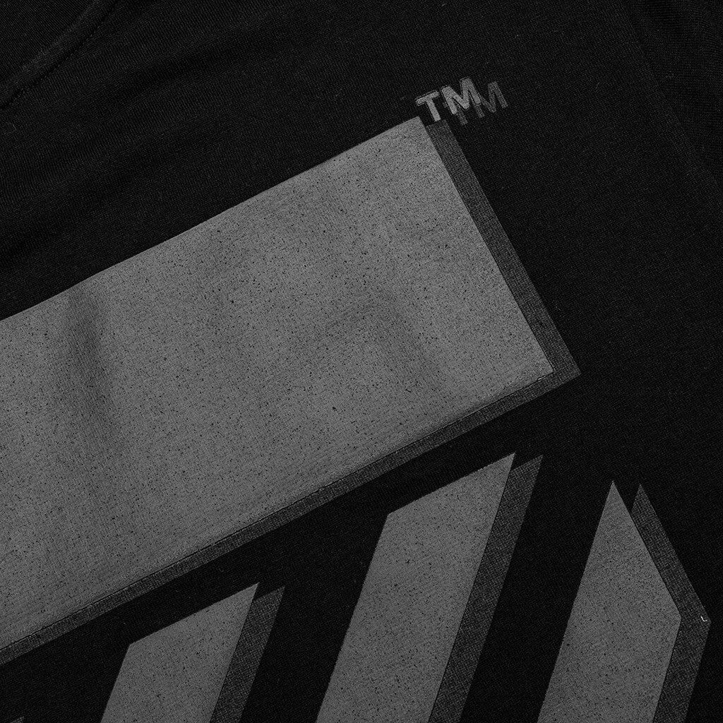 OFF-WHITE C/O VIRGIL ABLOH DIAG TAB SLIM S/S TEE - BLACK/BLACK - 5