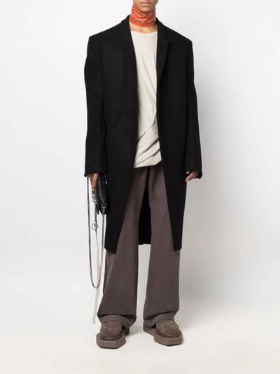 Rick Owens Jumbo Tatlin peak-lapels single-breasted coat outlook