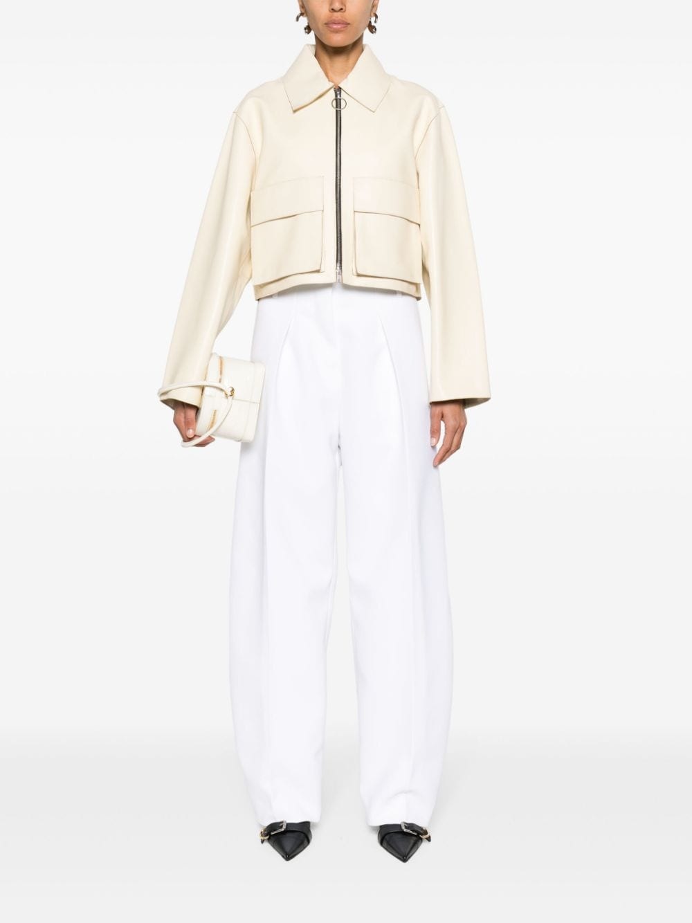 Ovalo pleated palazzo pants - 2