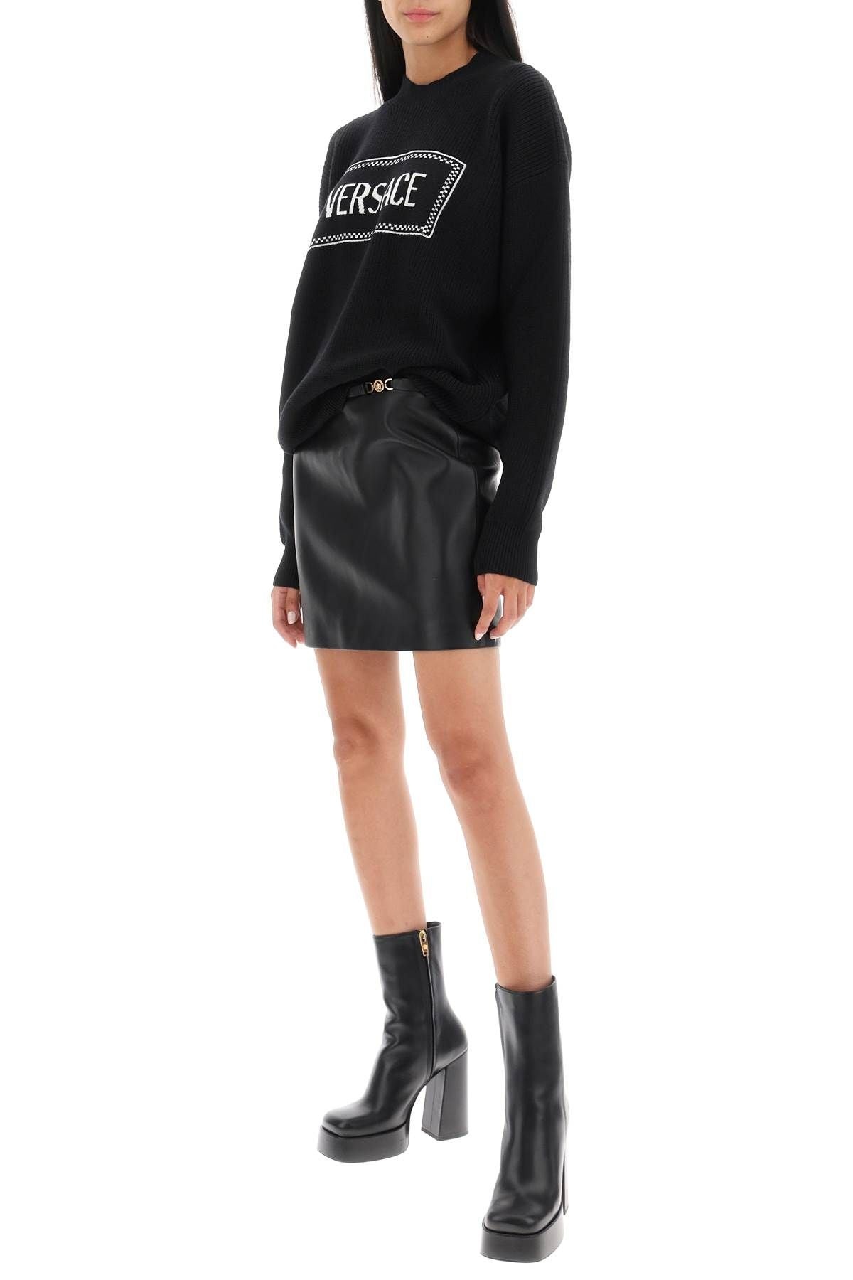 MEDUSA '95 LEATHER MINI SKIRT - 2