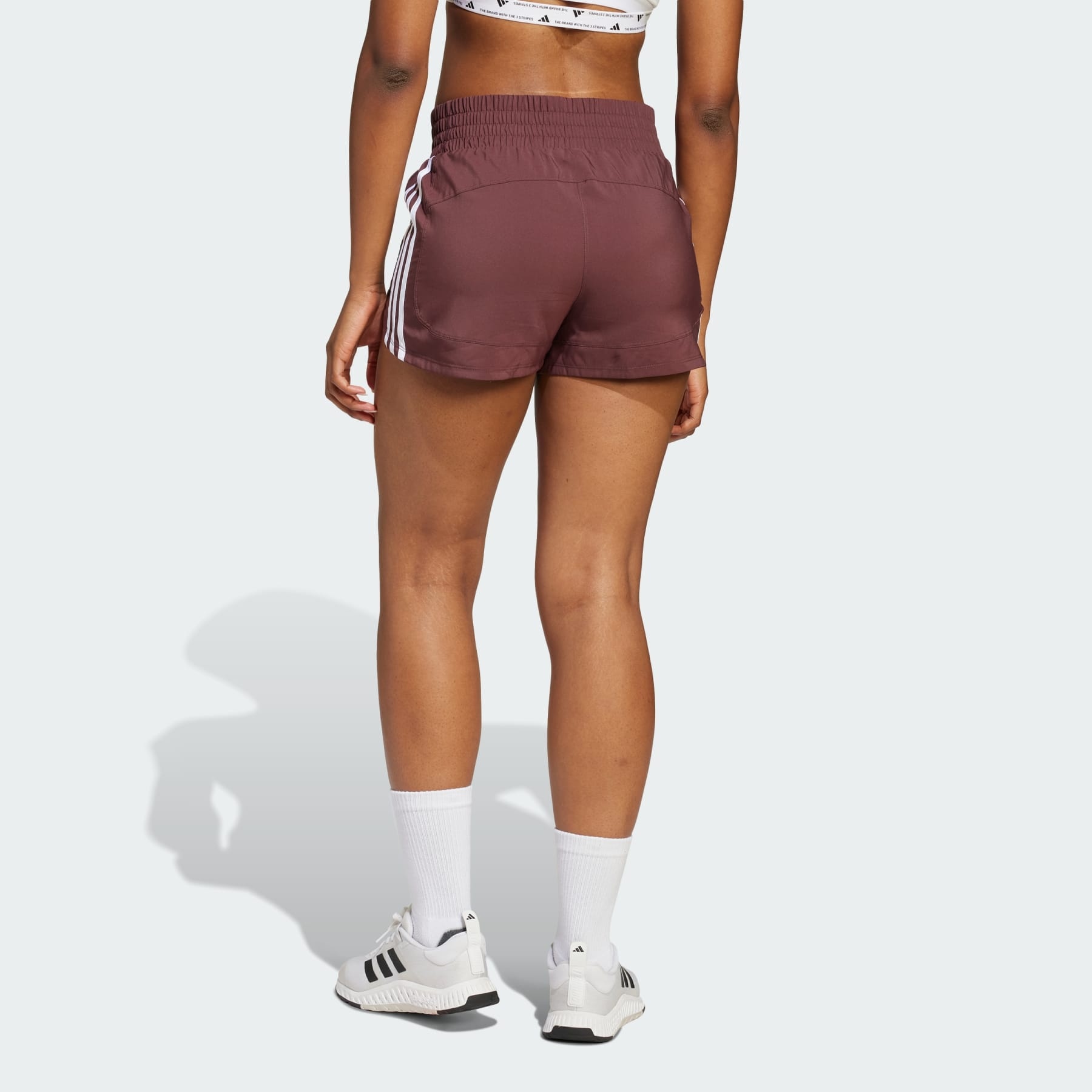 Pacer Training 3-Stripes Woven High-Rise Shorts - 3