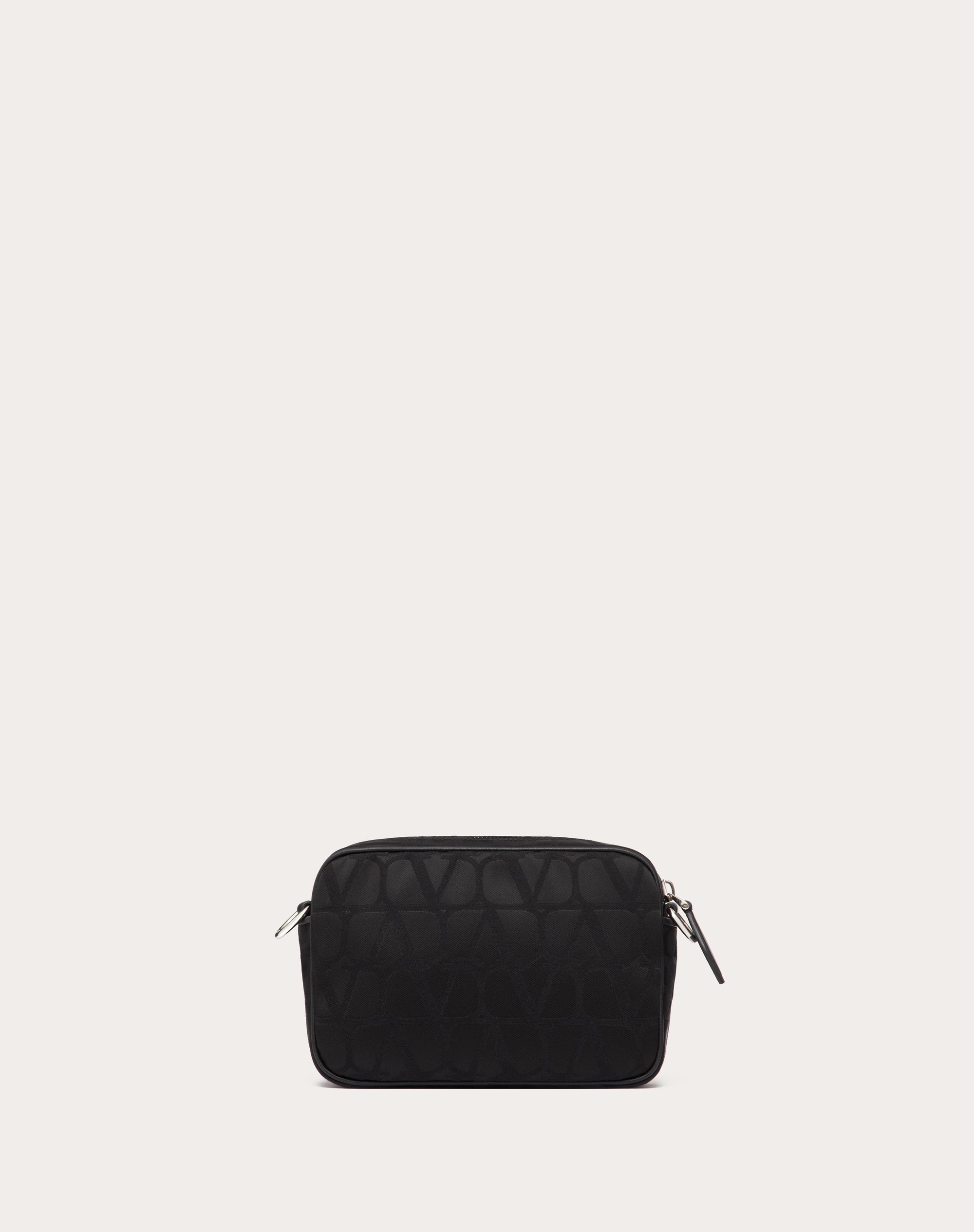 TOILE ICONOGRAPHE SHOULDER BAG IN TECHNICAL FABRIC WITH LEATHER DETAILS - 4