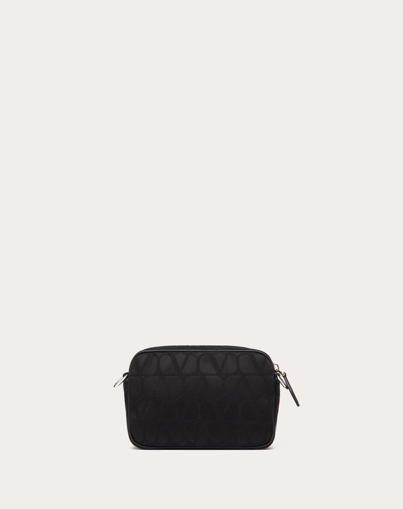 TOILE ICONOGRAPHE SHOULDER BAG IN TECHNICAL FABRIC WITH LEATHER DETAILS 4
