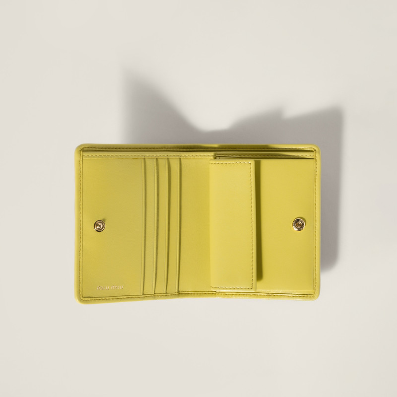 Miu Miu Small matelassé nappa leather wallet outlook