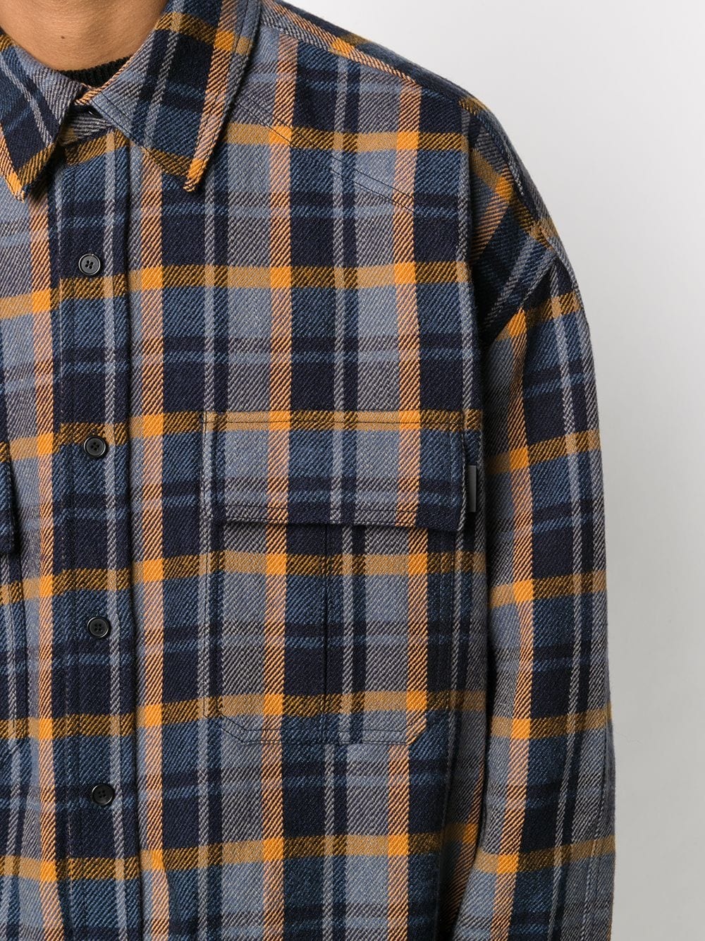 checked oversized-fit shirt - 5