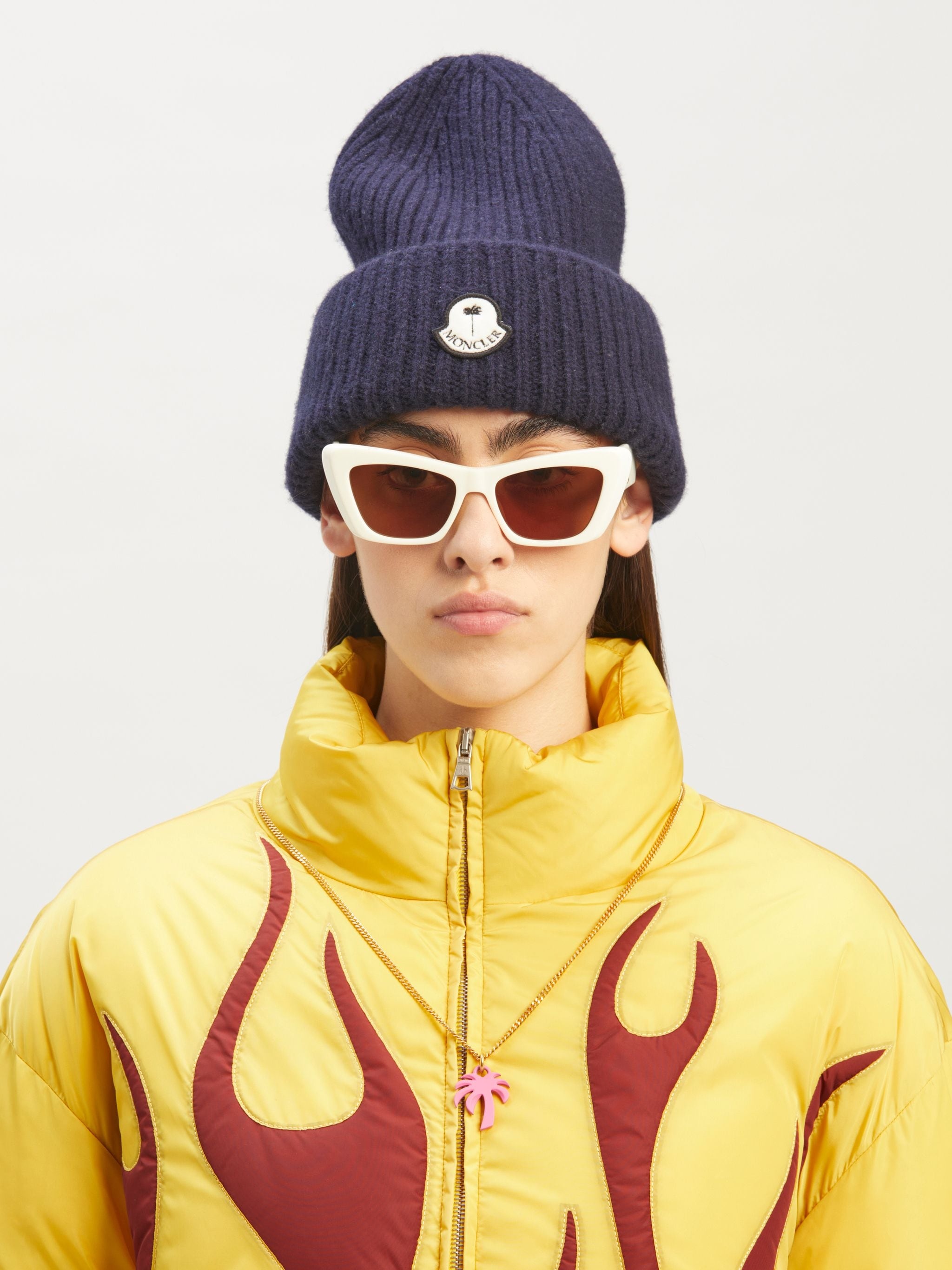 8 MONCLER PALM ANGELS TRICOT HAT - 3