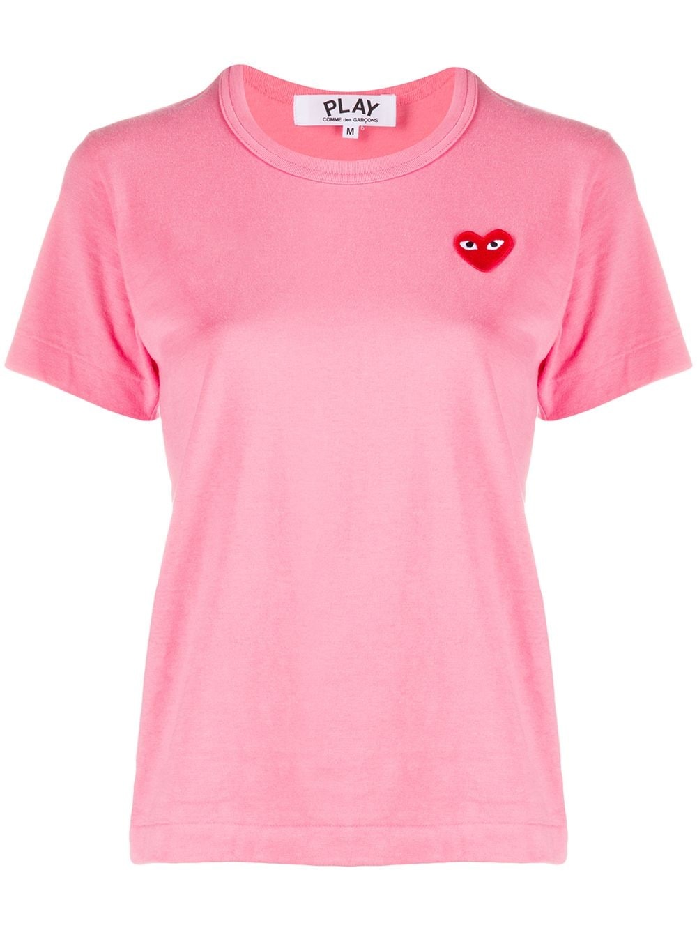 heart-print crew neck T-shirt - 1