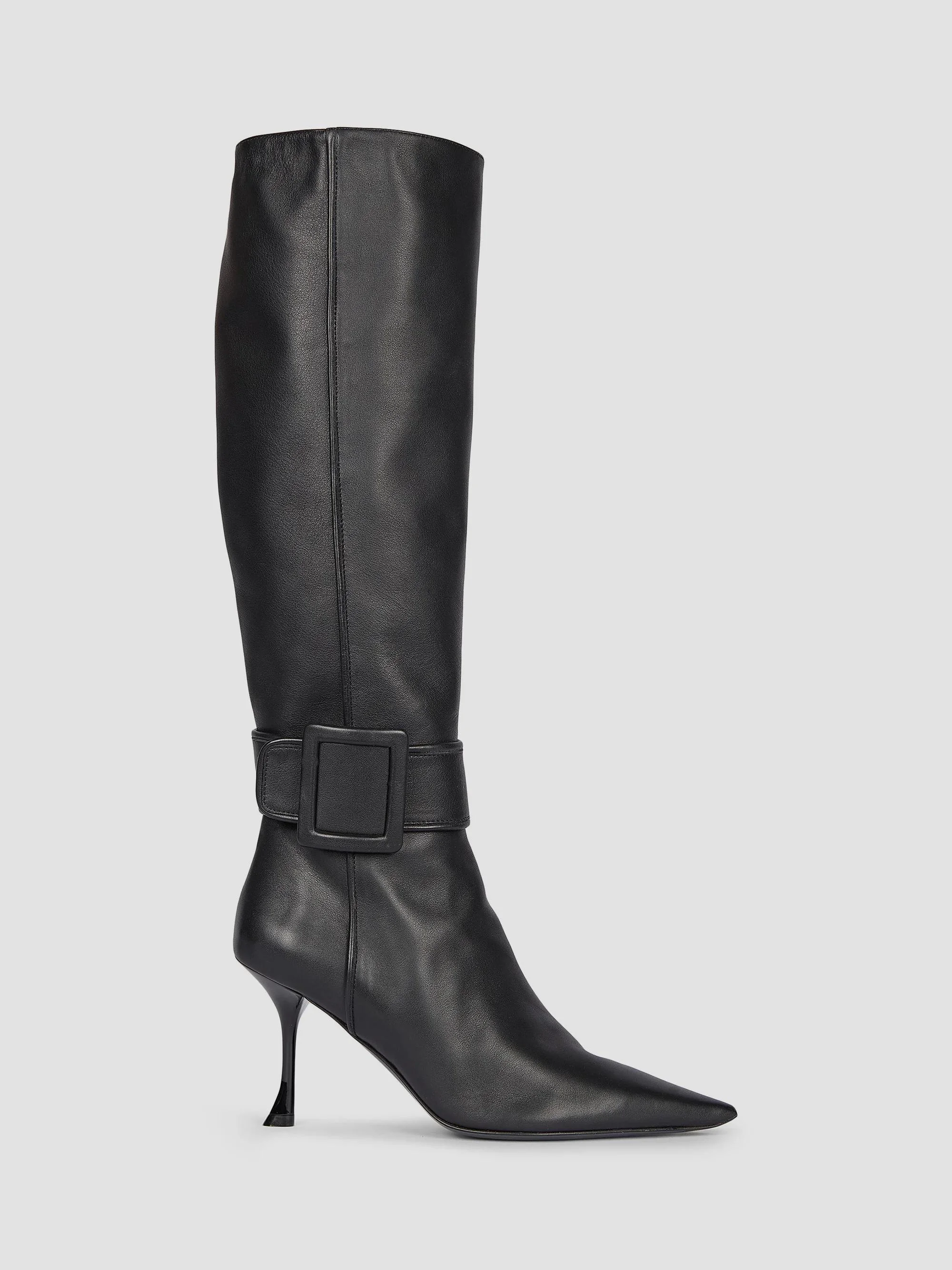 Women's Viv Ville 85MM Leather Knee-High Boots - Nero - 1