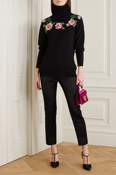 Dolce & Gabbana Intarsia wool-blend turtleneck sweater  outlook