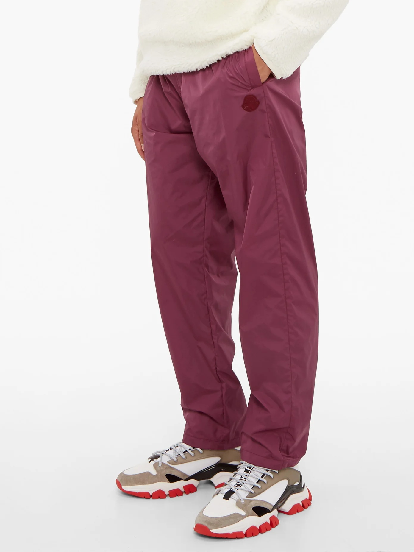 Drawstring technical-shell track pants - 6