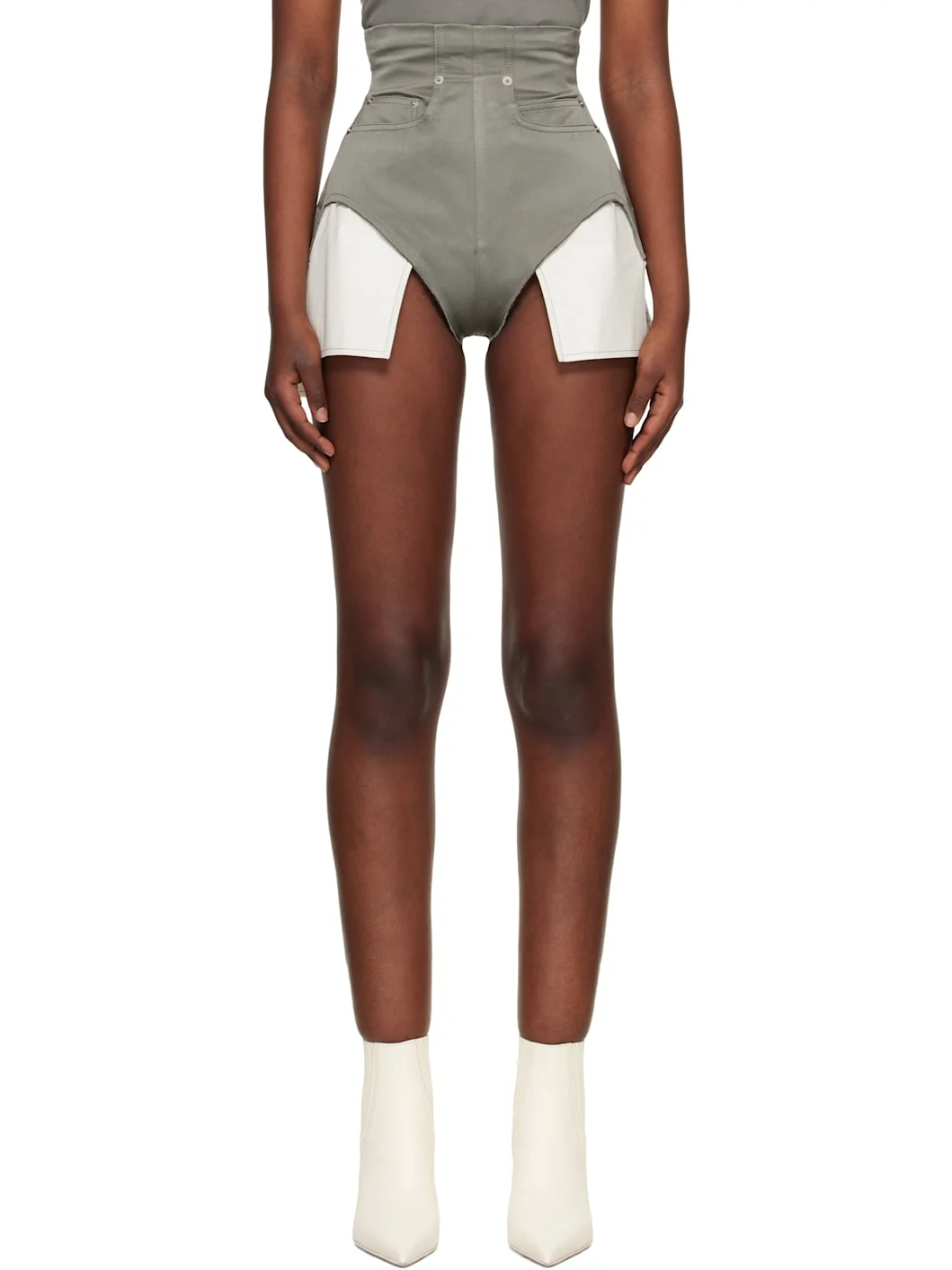 Gray Temple Dirt Cutoffs Shorts - 1